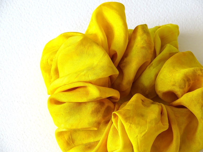 Naturally Dyed Silk Hair Scrunchie image 3