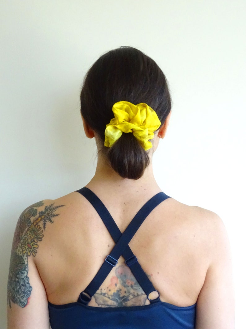 Naturally Dyed Silk Hair Scrunchie image 2