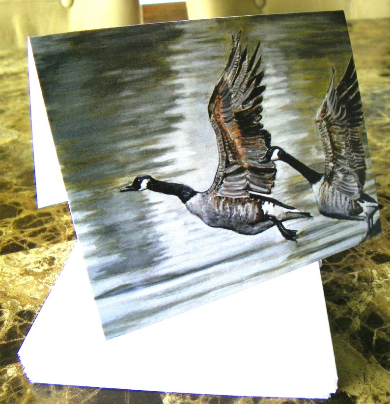 Vermont Geese Flying 10 pack Art Notecards