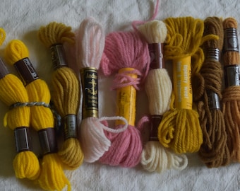 Mixed Lot of Wool Tapestry Yarn
