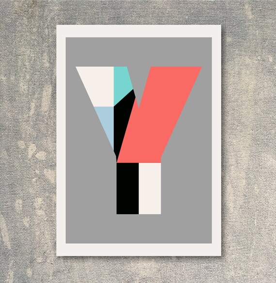 Large Alphabet Letter Y Printable Wall Decor Poster - Large Printable Alphabet Letters For Wall Large Alphabet Letter Y Printable Wall Decor Poster - Large Printable Alphabet Letters For Wall