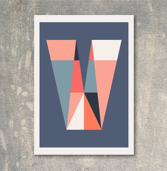 Large Alphabet Letter V Printable Wall Decor Poster - Large Printable Alphabet Letters For Wall Large Alphabet Letter V Printable Wall Decor Poster - Large Printable Alphabet Letters For Wall