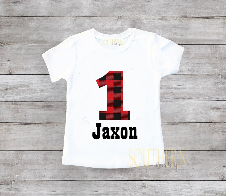 lumberjack first birthday shirt