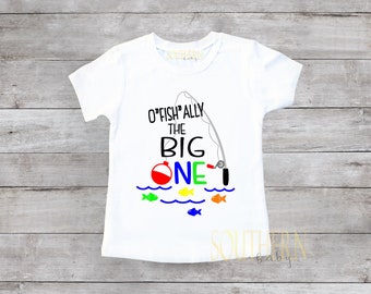 First Birthday, Fishing First Birthday, The Big One, Ofishally One shirt, Cake Smash, Fishing Pole, Fishing Birthday Shirt, 1st Birthday