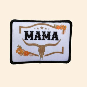 Mama Bull Patch, Trucker Hat, Trucker Hat patch, Mama, Mother&#39;s Day, Mom Trucker Hat Patch