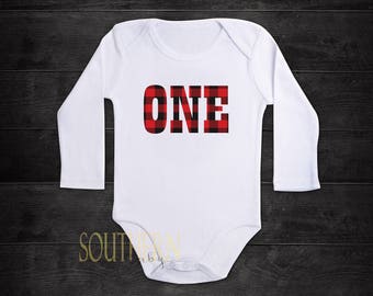 Lumberjack Birthday, Lumberjack First Birthday, Buffalo Plaid Birthday, Plaid Birthday Shirt, Birthday Outfit, One, Two, Three, Four, Five