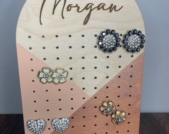 Personalized Earring  Holder | Earring Display | Personalized Gifts | Personalized Earring Stand | Earring Organizer | Jewelry Display | Mom