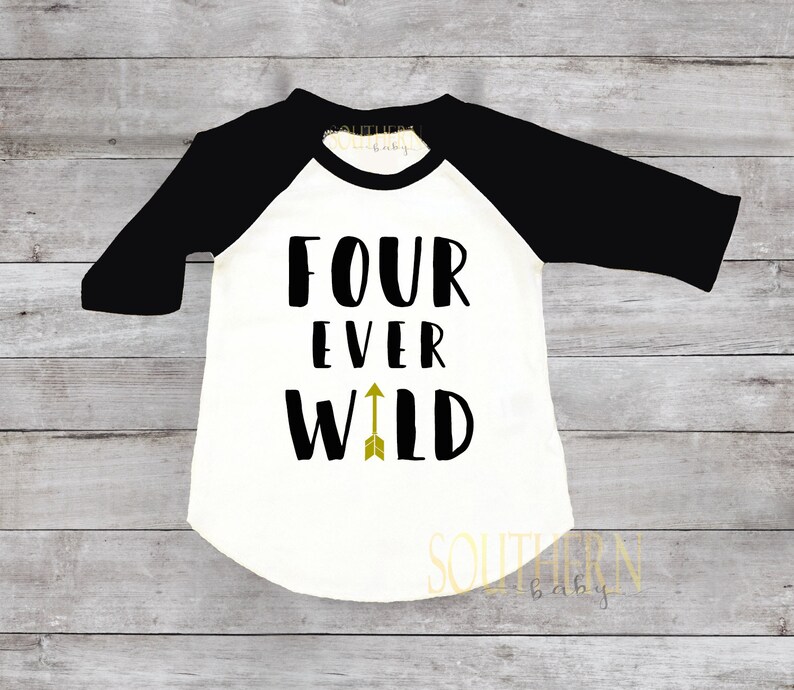 Download Where The Wild Things Are Birthday Shirt Four Ever Wild | Etsy