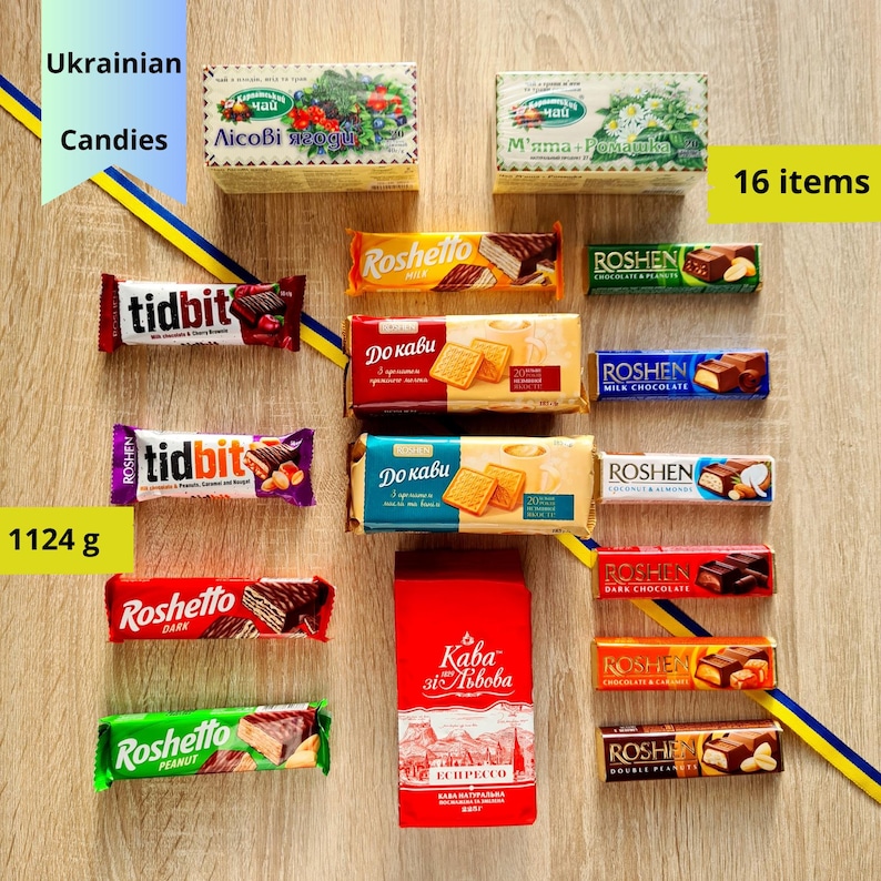 Ukrainian Raspberry Candy Ukrainian Candy Box | Roshen Chocolate, Wafers, Lviv Coffee ...