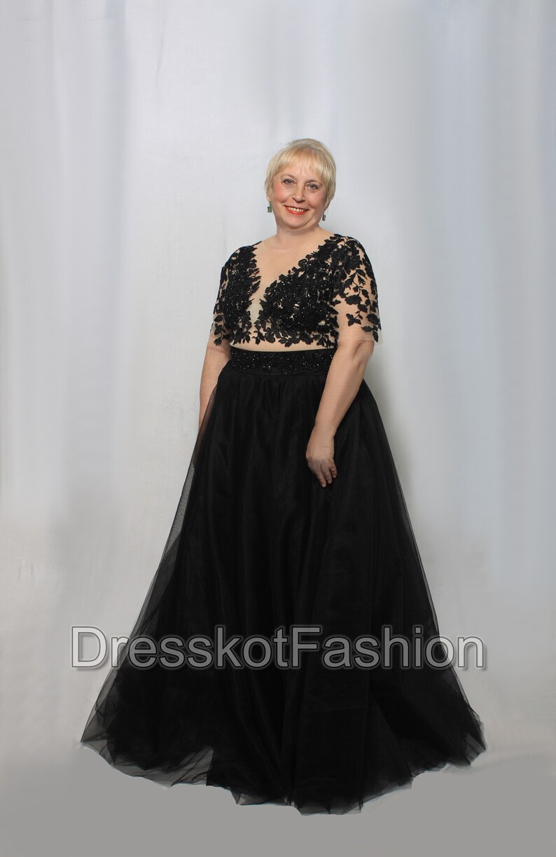 Black Lace Wedding Dress