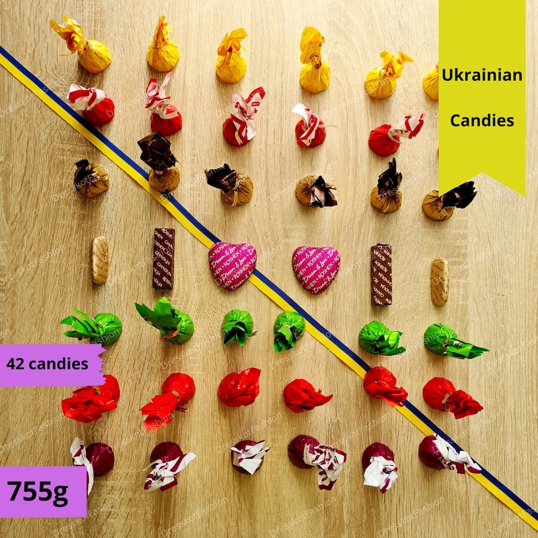 Ukrainian Raspberry Candy Ukrainian Chocolate Candy Box | Roshen Assorted Flavors, Gift Set - Etsy
