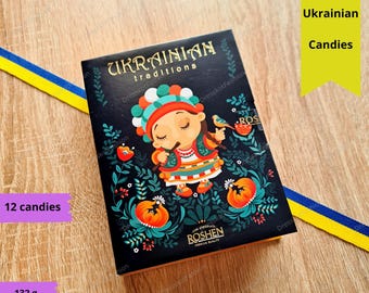 Souvenir set of candy Ukrainian traditions | Сувенірний набір цукерок Українські традиції | Sweets | Candies | Gift from Ukraine | Цукерки |