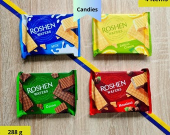 Roshen Oblaten | Ukrainische Schokoladenaroma Geschenk (4 Artikel)