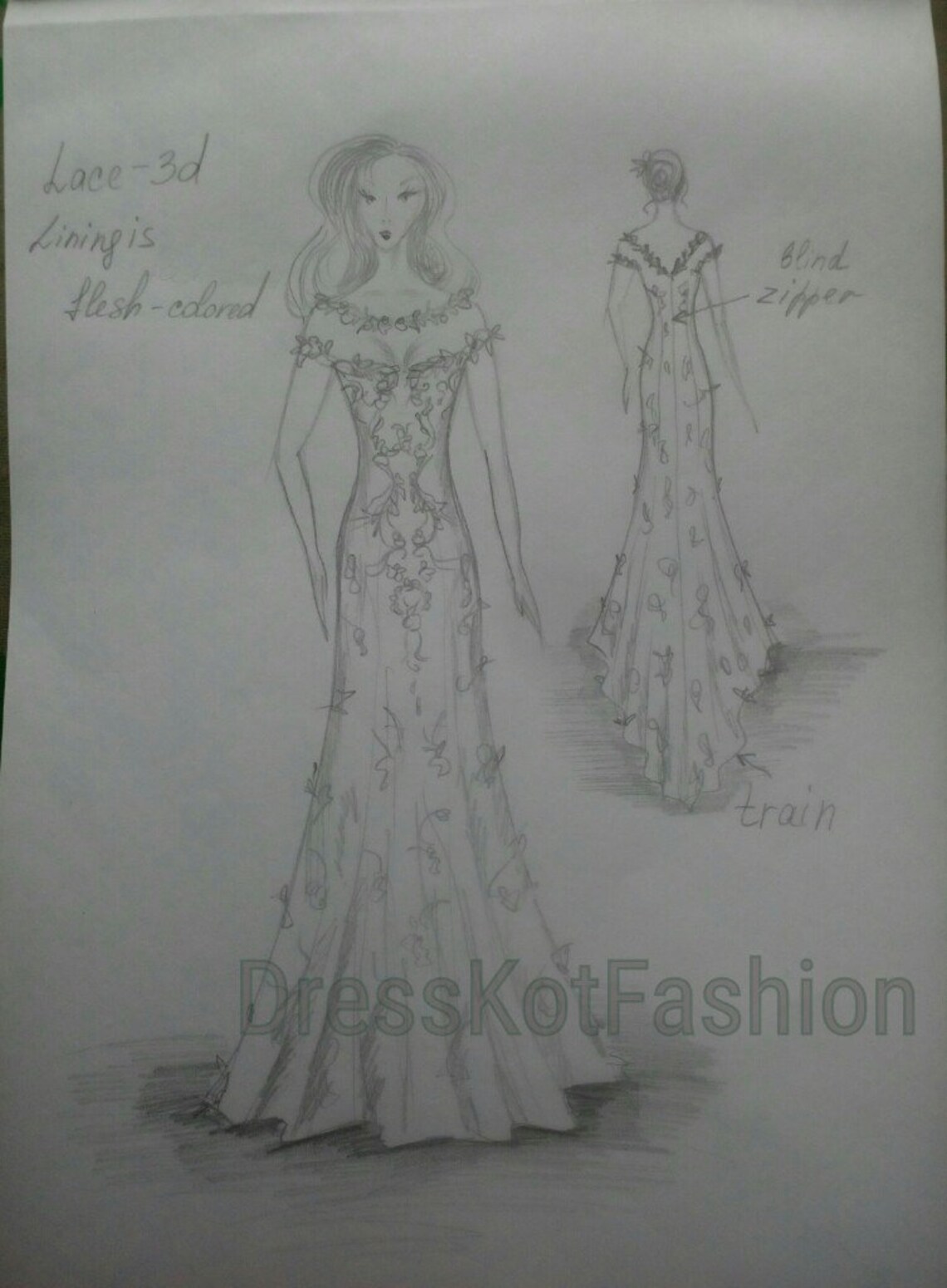 Design Your Own Wedding Dress Deposit Boho Wedding Dress Etsy