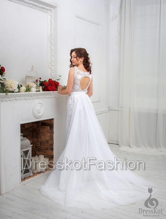 removable train for wedding dress