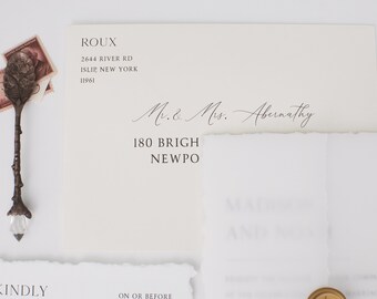 Custom Printed Envelopes, Printed Addresses, Envelope Printing Add On, Wedding Stationery, Wedding Invitations, Custom Wedding Invitations