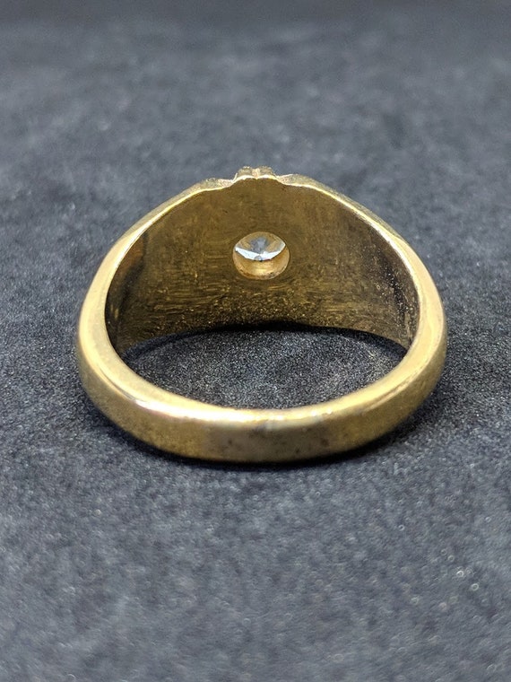 Vintage K Lhge Mens Ring With Large Round Clear Etsy Vintage K Lhge Mens Ring With Large Round Clear Etsy