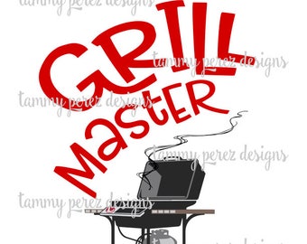 Grill Master Digital SVG DXF Files - Digital download for craft cutting