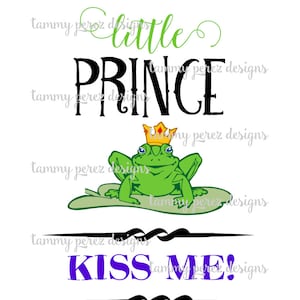 Kleine prins kikker, Kiss Me, Prins in vermomming SVG-bestand - digitale download voor ambachtelijke snijden
