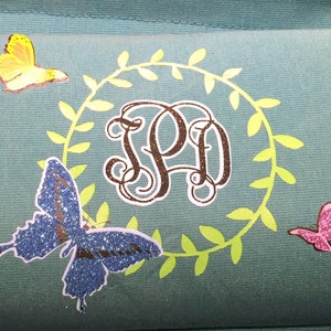 Butterfly Monogram SVG DXF File Digital download for craft cutting image 2