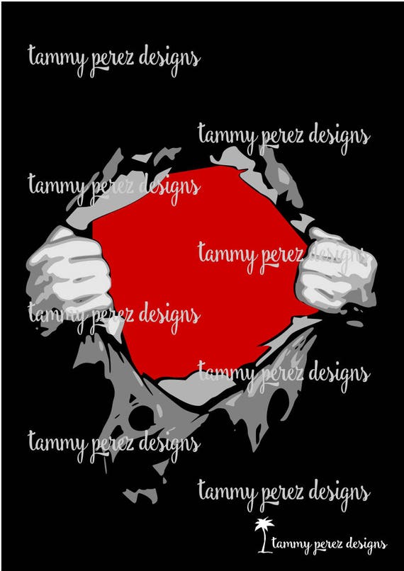 Download Tear Away Super Shirt Design SVG DXF Digital File for ...