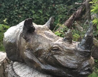 Rhino Bust  Etsy