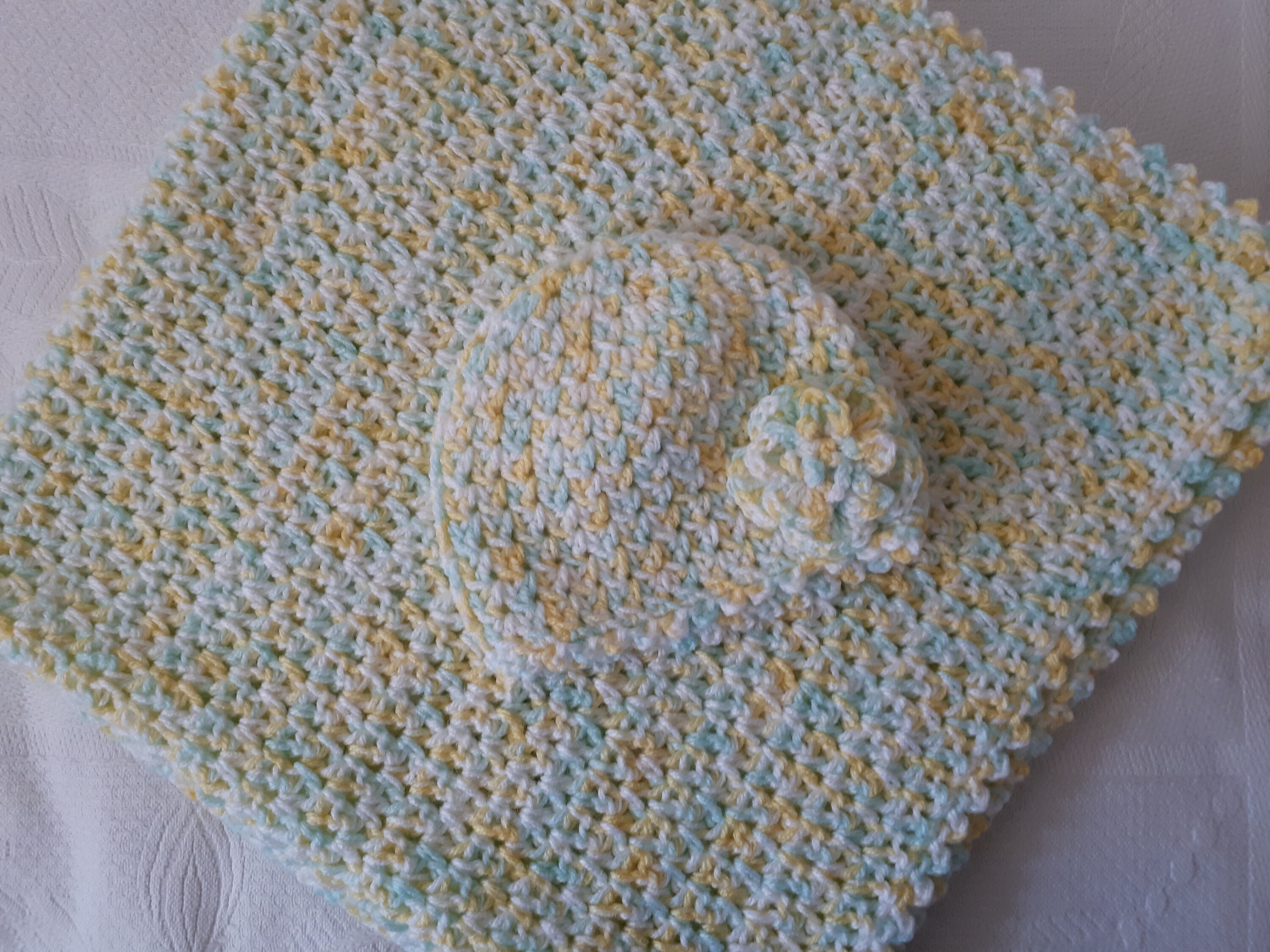 Neue hand gestrickte gehäkelte Babydecke Größe 76x76 cm | Etsy
