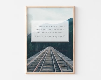 Stand by Me Inspired Print / 5x7" or A4 / Film Quote Wall Art / Poster / Stephen King / Stand by Me Wall art / Film poster