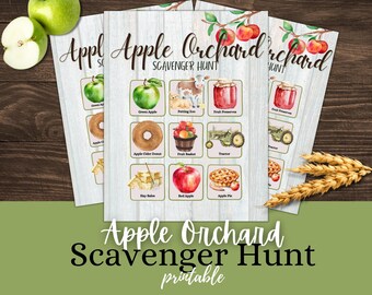 Búsqueda del tesoro en el huerto de manzanas: Juego de naturaleza para niños (PDF)