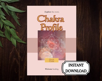 Guía de sanación de chakras (hoja de trucos imprimible, meridianos chinos, teoría de los cinco elementos, Reiki, descarga digital en PDF)