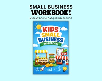 Planificador de negocios para niños, guía de planificación (PDF, imprimible para educación en casa), puesto de limonada, plan de negocios para pequeños emprendedores y seguimiento de presupuesto.