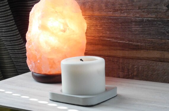 concrete candle holder cement