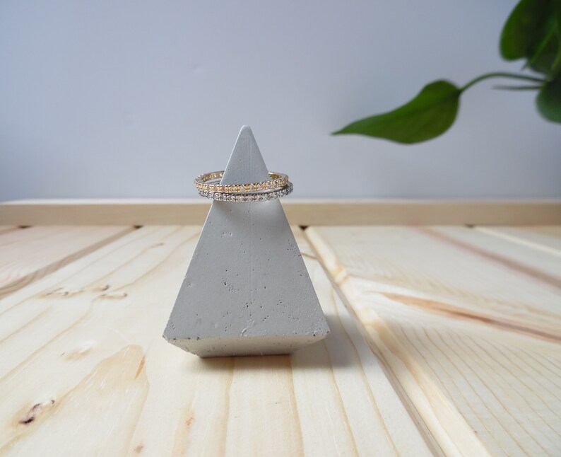 Pyramid Ring Cone Cement Ring Holder Ring Holders Ring Etsy