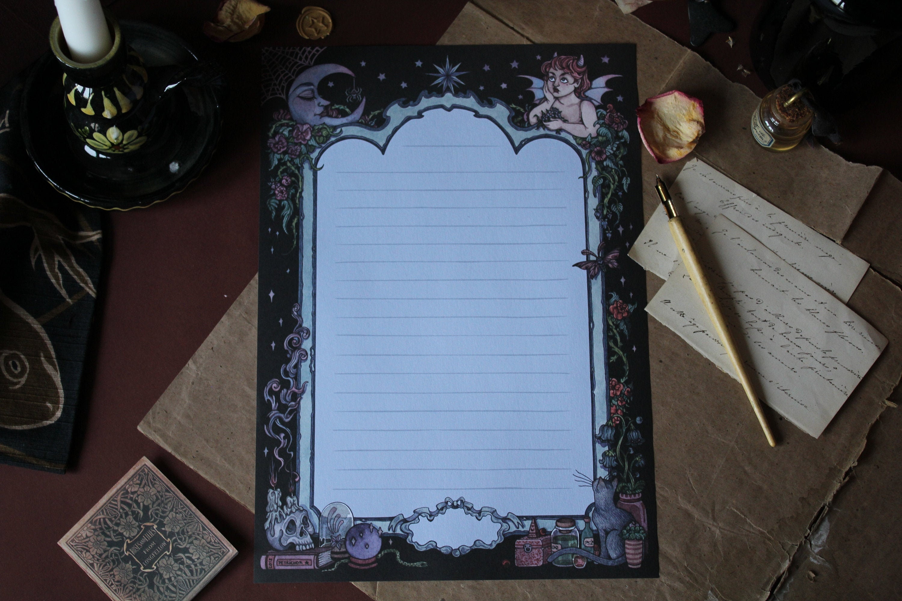 Witchy writing paper