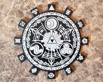 Glow in the Dark Legend of Zelda Skyward Sword Gate of Time Inspired Coaster Set