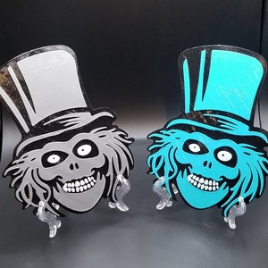 Replica di targa/cartello ispirato al fantasma della scatola per cappelli della casa infestata (Disney World Home Decor)