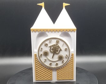 It's a Small World Ride Clock Inspired Pen Organizer / Holder (Disney World Ride Prop Inspired Replica)