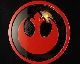 Rebel Alliance Symbol Logo Inspired Sign / Plaque Replica - Dual Color