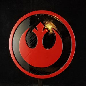 Rebel Alliance Symbol Logo Inspired Sign / Plaque Replica - Dual Color