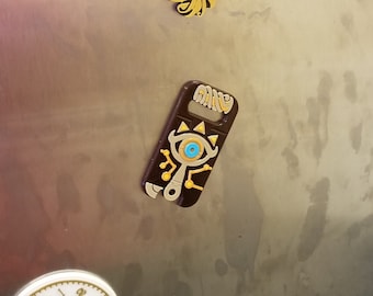 Réplica de ímã inspirado em Zelda Breath of the Wild - Ímã de ardósia Sheikah