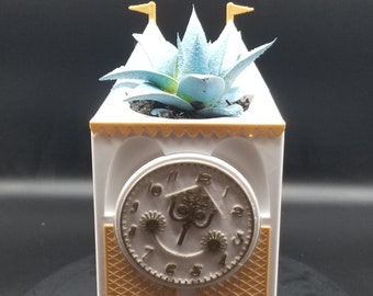 It's a Small World Ride Clock Inspired Planter Box (Disney World Prop Inspired Replica)