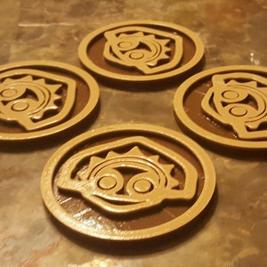 Tiki-onderzetters met Polynesisch thema: set van 4