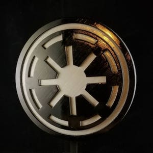 SW Galactic Republic Symbol Logo Sign / Plaque Inspired Replica - Dual Color