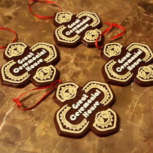 Polynesian Themed Christmas Ornament - Set of 4