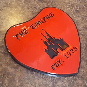 Personalized Main Street MK Inspired Couple&#39;s Wedding Sign / Plaque