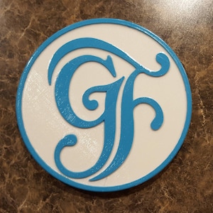 Grand Floridian Inspirierte Plakette / Schild - Dual Weiß / Türkis Farbe