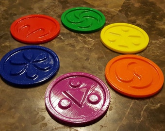 Juego de posavasos con medallón de templo con temática de Ocarina of Time (6 en total)