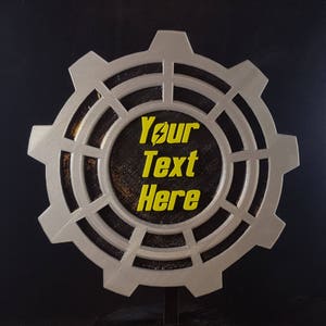 Personalized Vault Door Themed Plaque / Sign - Custom Wording (Wall / Home Decor&#39;)