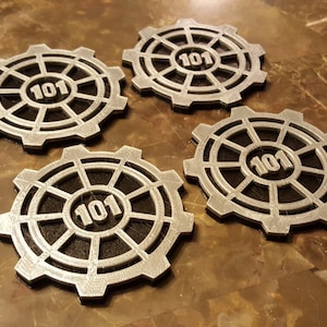 Vault Door Themed Coaster Set - 4 total (101)