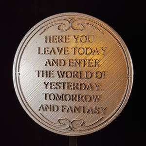 Plaque de bienvenue de l&#39;entrée de la rue principale ici que vous quittez aujourd&#39;hui / réplique inspirée d&#39;une plaque - abat-jour en acier